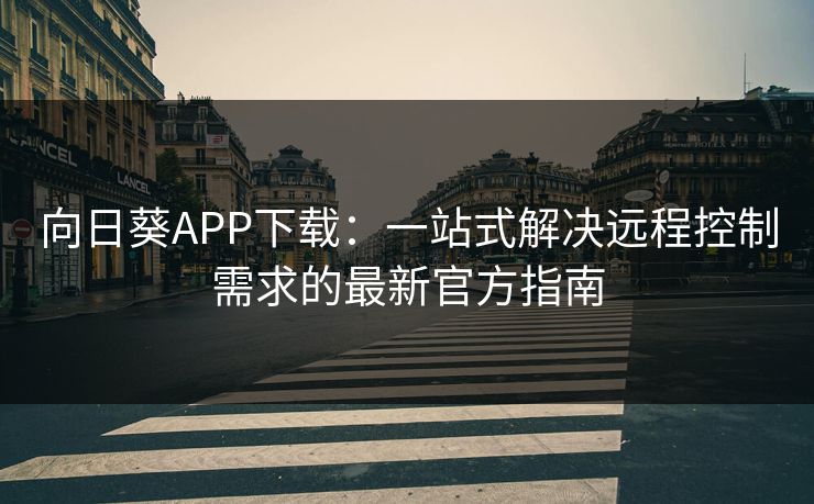 向日葵APP下载：一站式解决远程控制需求的最新官方指南