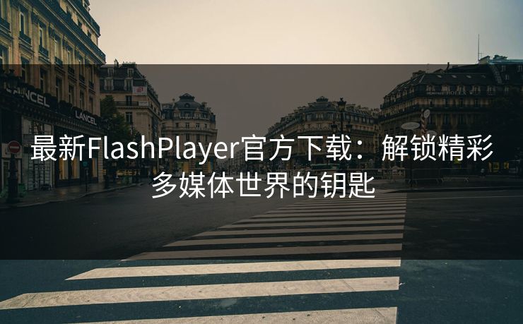 最新FlashPlayer官方下载：解锁精彩多媒体世界的钥匙